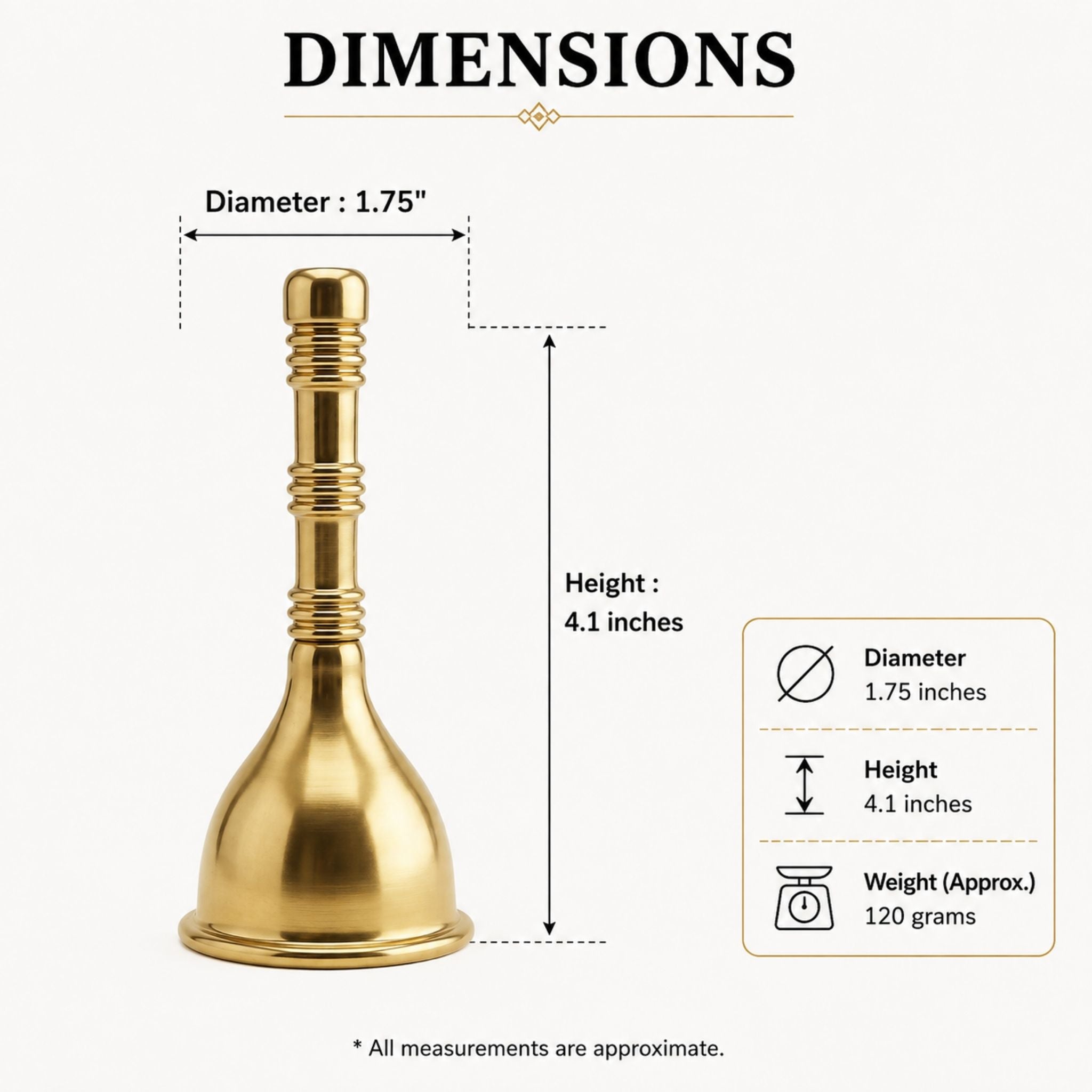CLOCHE EN LAITON