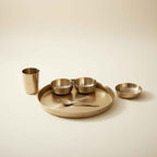 PURE TIN BRONZE (KANSA) DINNER PLATE SET 11''