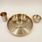 PURE TIN BRONZE (KANSA) DINNER PLATE SET 11''