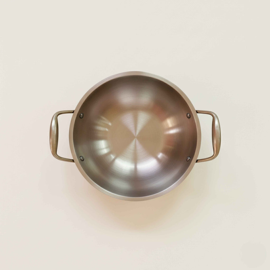 PURE TIN BRONZE (KANSA) KADAI 8''