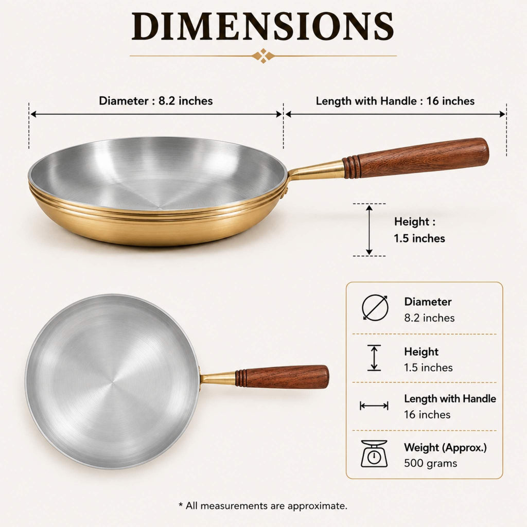 BRASS (PITAL) FRYPAN 8.2''