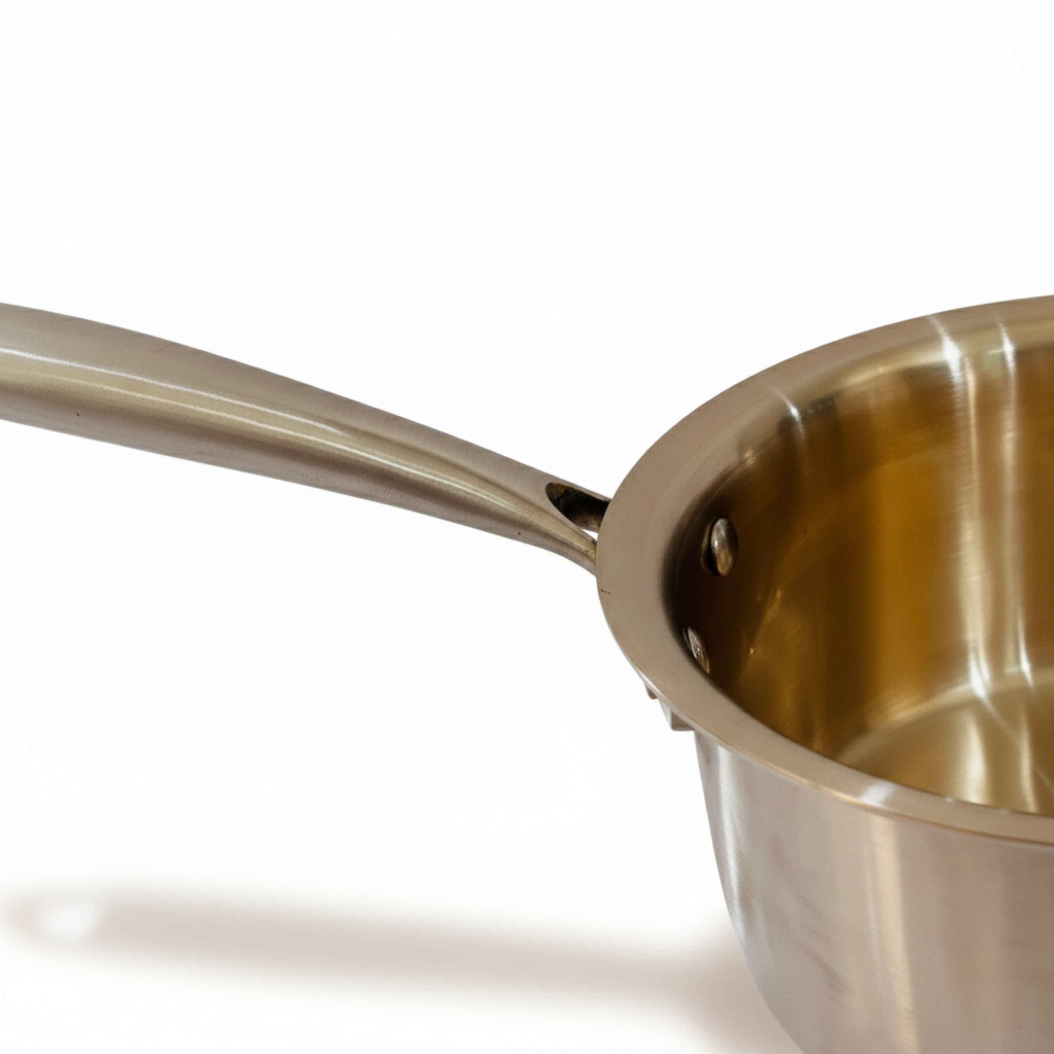 CASSEROLE EN BRONZE D'ÉTAIN PUR (KANSA) 8 POUCES
